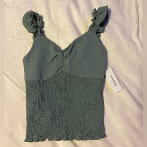 Francesca’s Forest Green Sleeveless Top